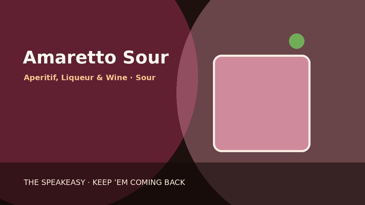 Illustration of Amaretto Sour