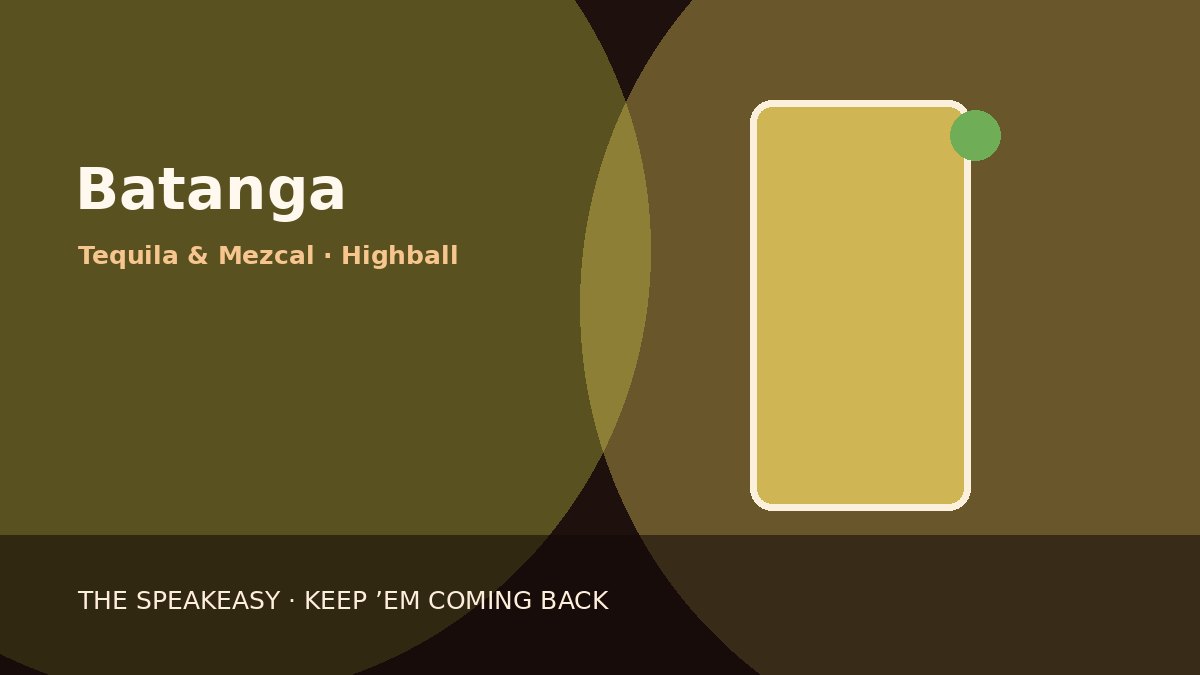 Illustration of Batanga served in highball glass