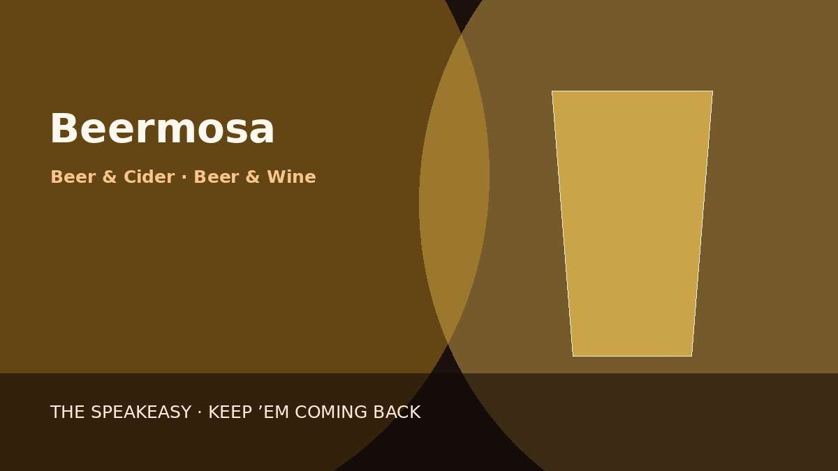 Illustration of Beermosa served in pint glass