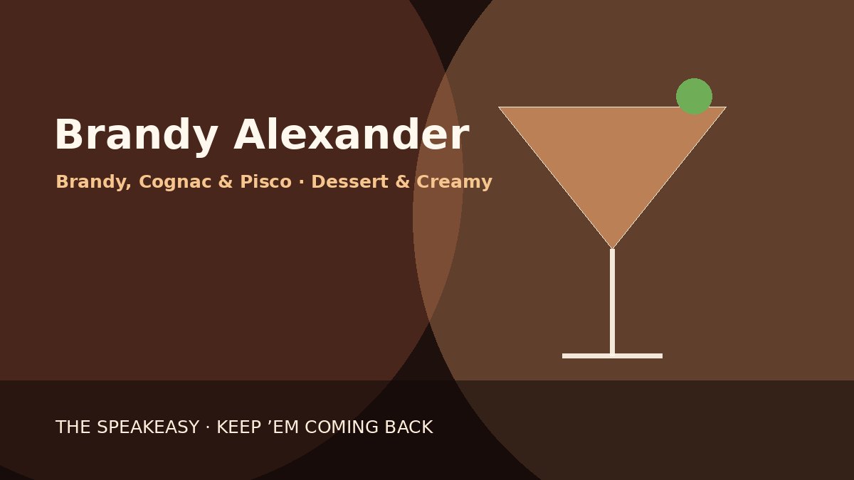 Illustration of Brandy Alexander served in coupe