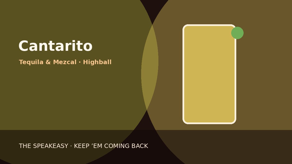 Illustration of Cantarito served in collins glass