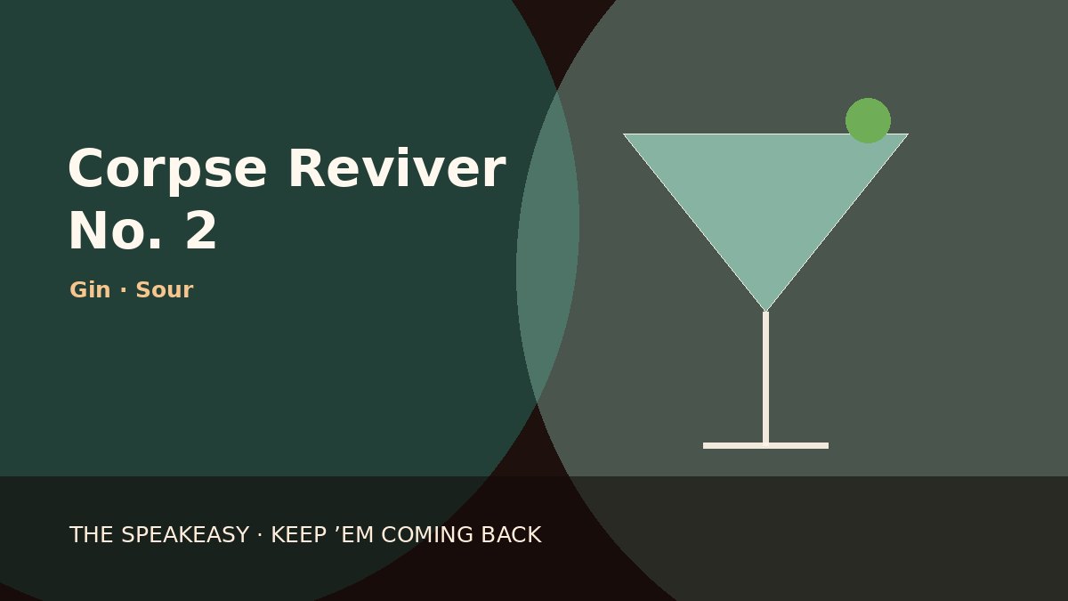 Illustration of Corpse Reviver No. 2