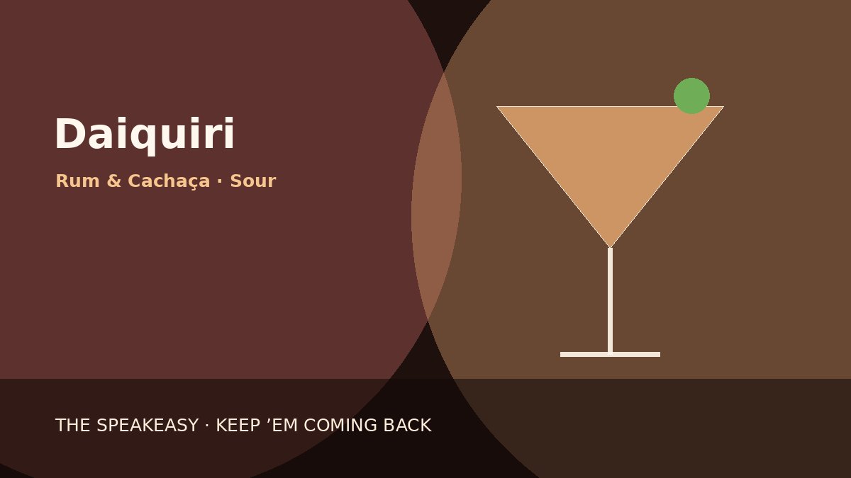 Illustration of Daiquiri served in coupe