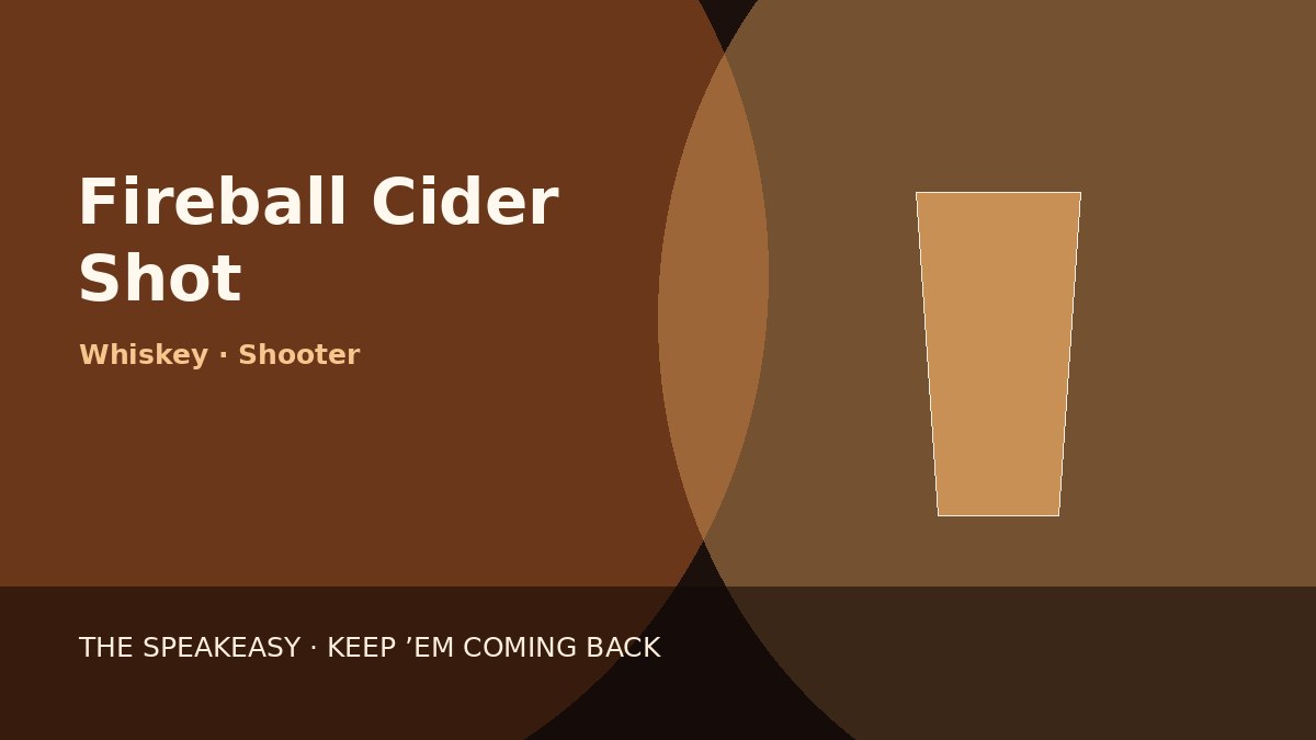 Illustration of Fireball Cider Shot