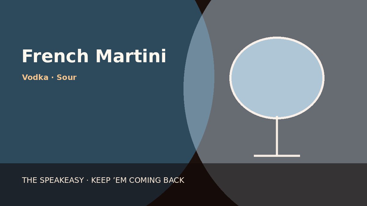 Illustration of French Martini