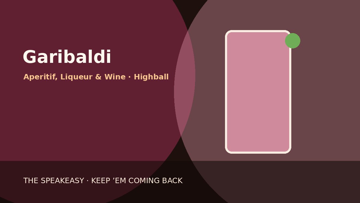 Illustration of Garibaldi served in highball glass