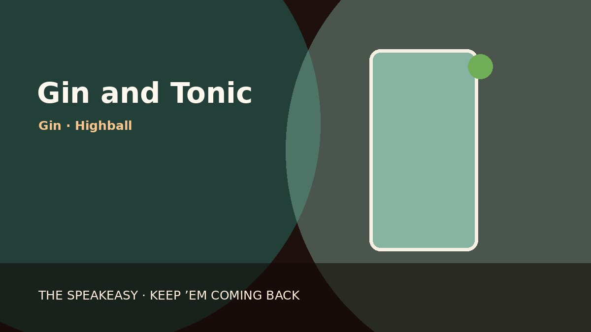 Illustration of Gin and Tonic