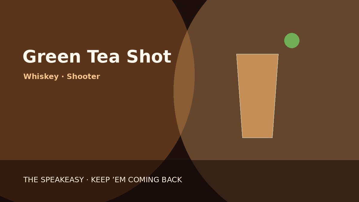 Illustration of Green Tea Shot
