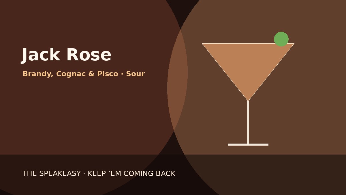 Illustration of Jack Rose served in coupe