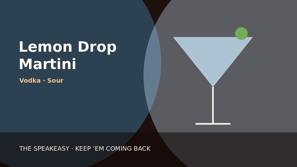 Illustration of Lemon Drop Martini