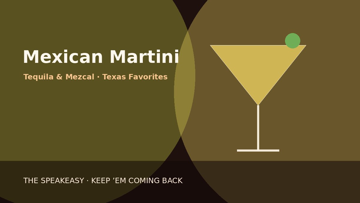 Illustration of Mexican Martini