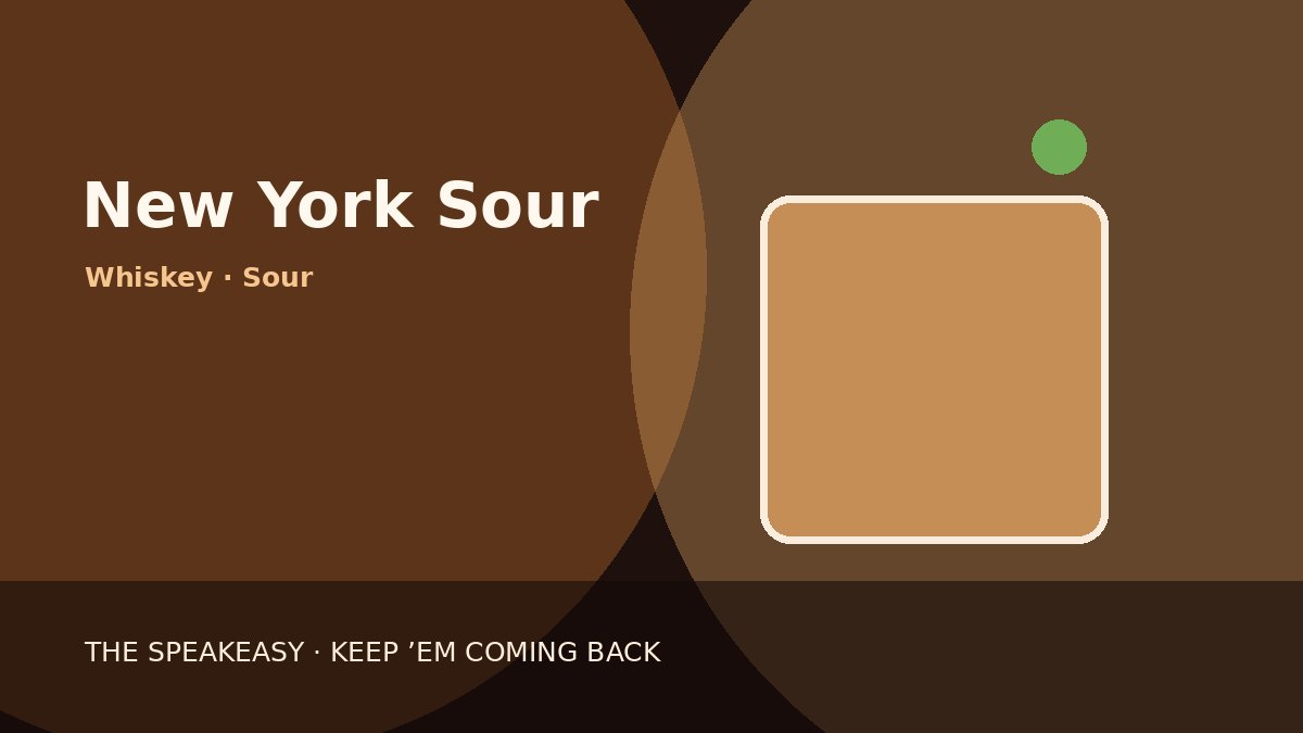 Illustration of New York Sour