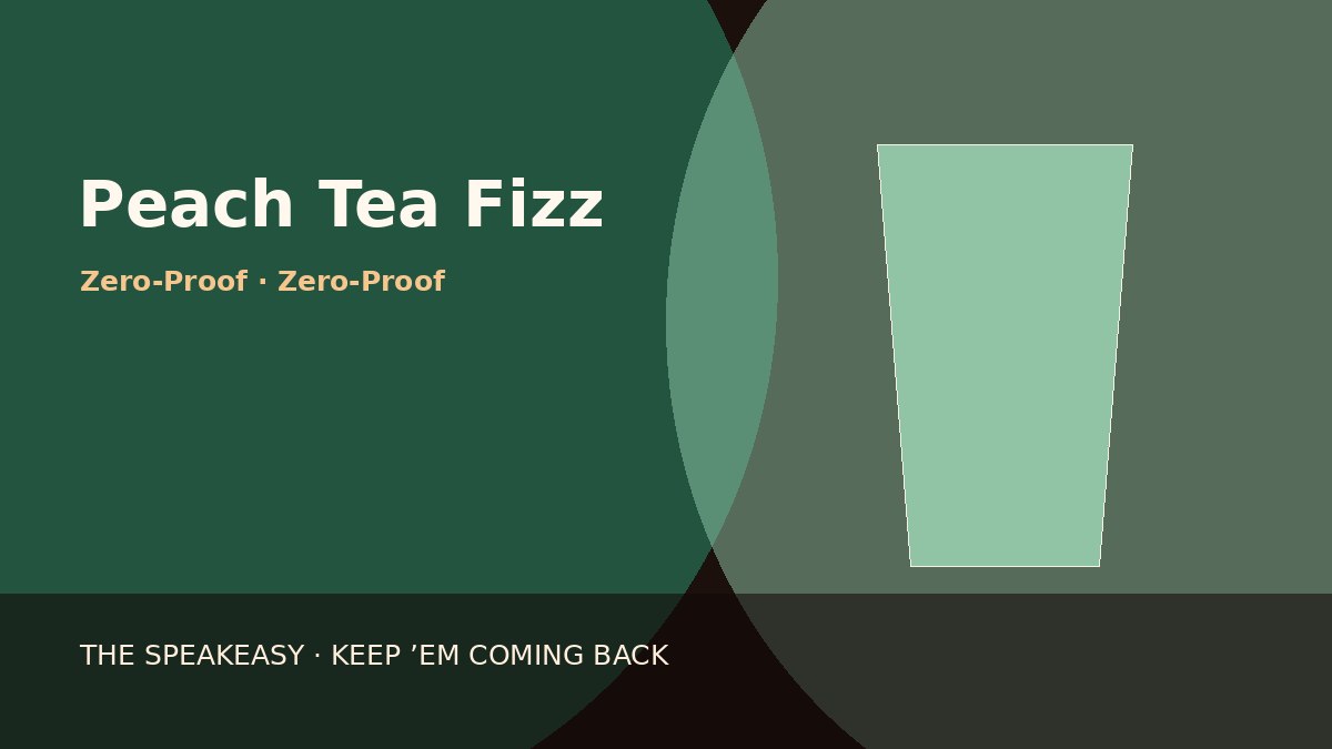 Illustration of Peach Tea Fizz