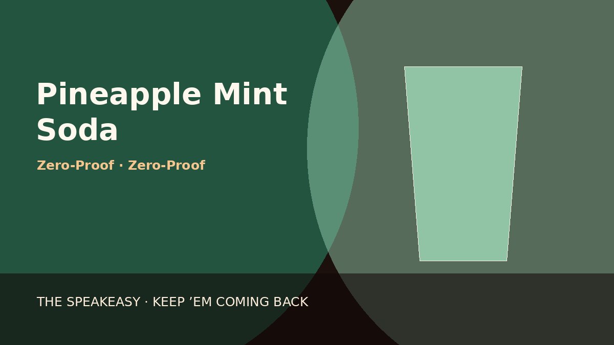 Illustration of Pineapple Mint Soda
