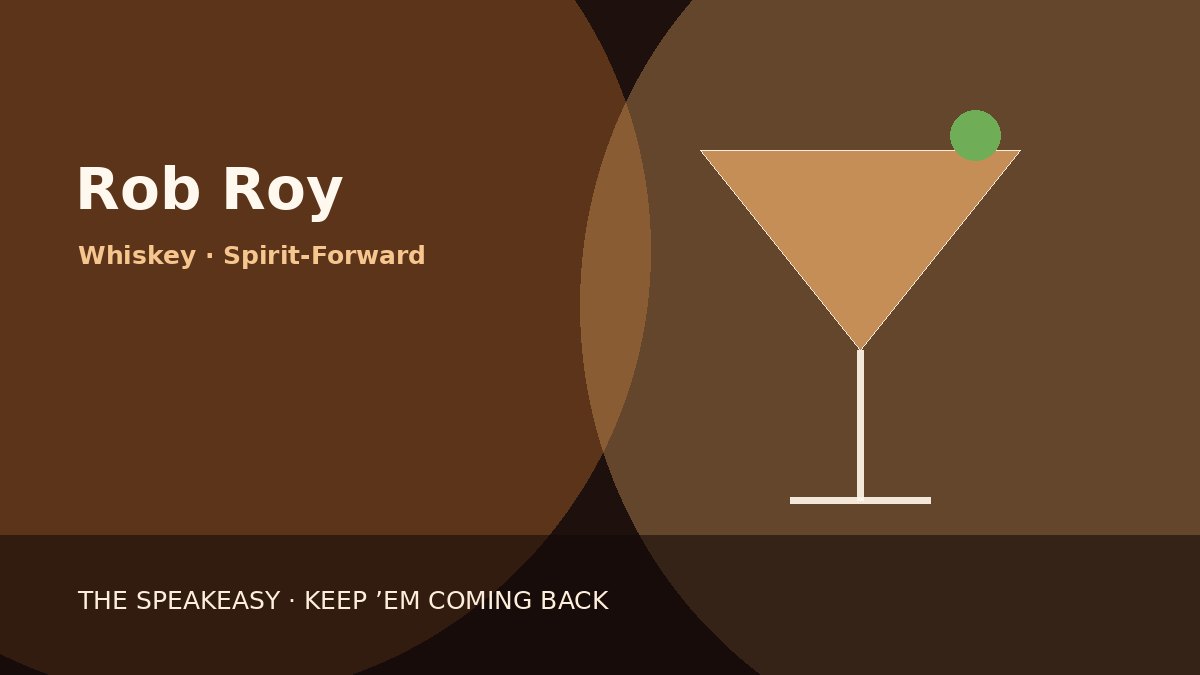 Illustration of Rob Roy served in coupe