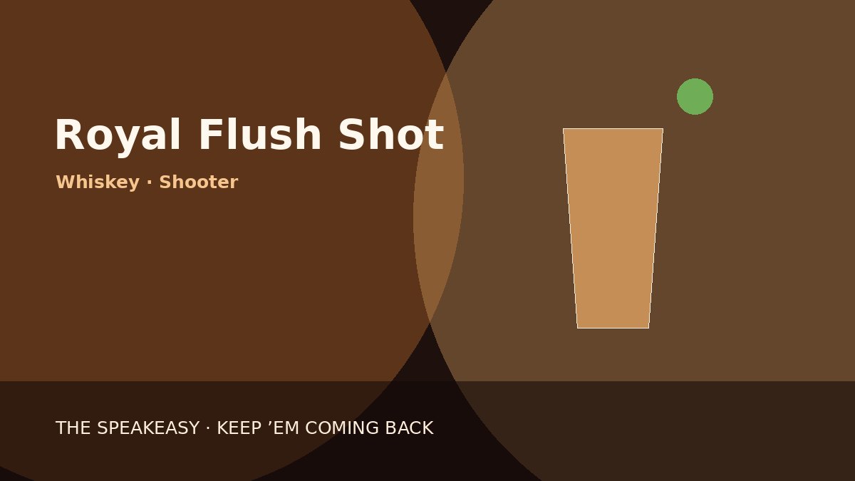 Illustration of Royal Flush Shot