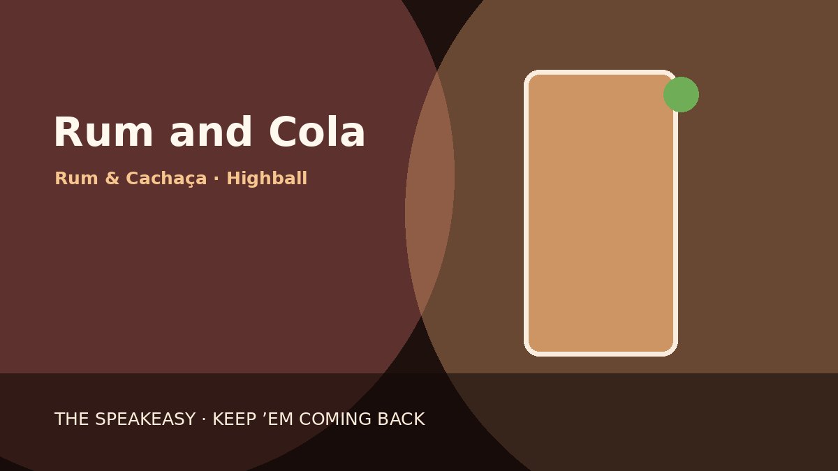 Illustration of Rum and Cola