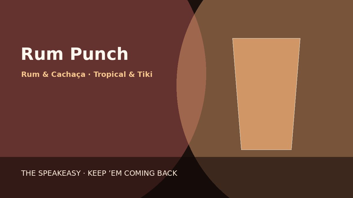 Illustration of Rum Punch served in highball glass