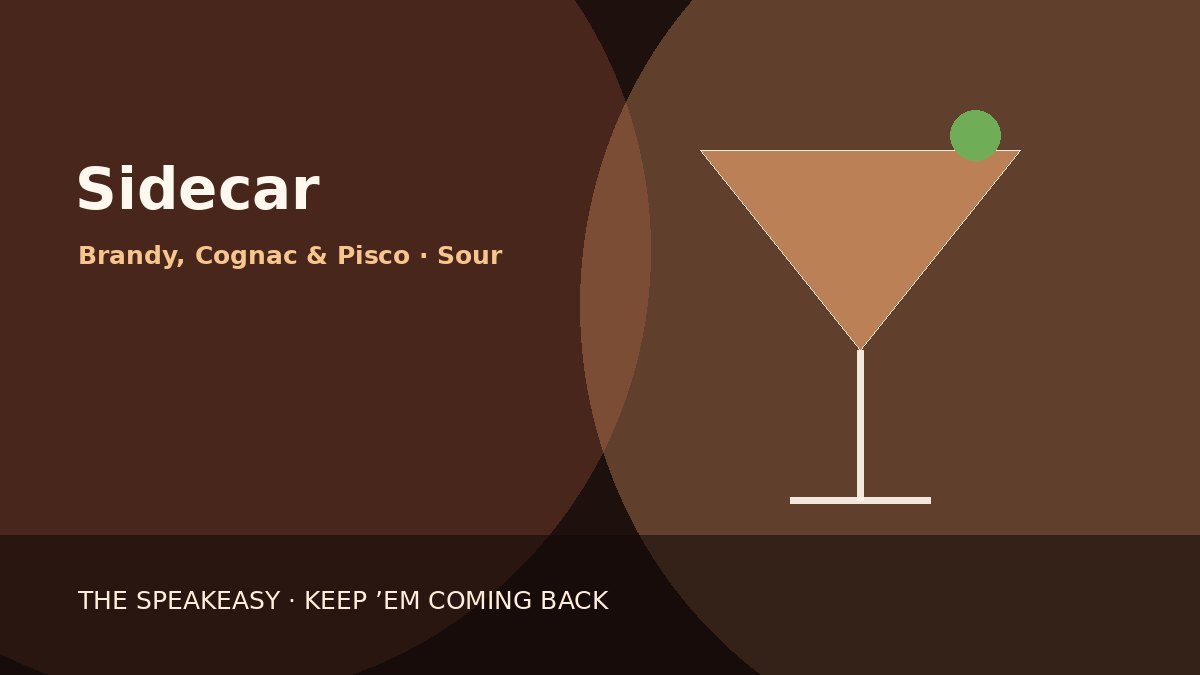 Illustration of Sidecar served in coupe