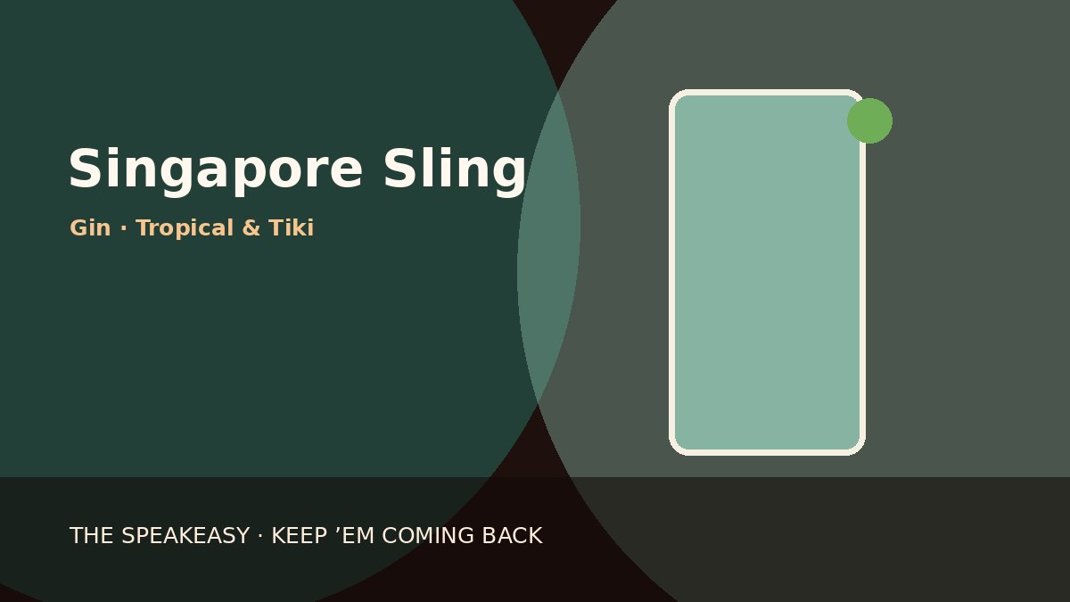 Illustration of Singapore Sling