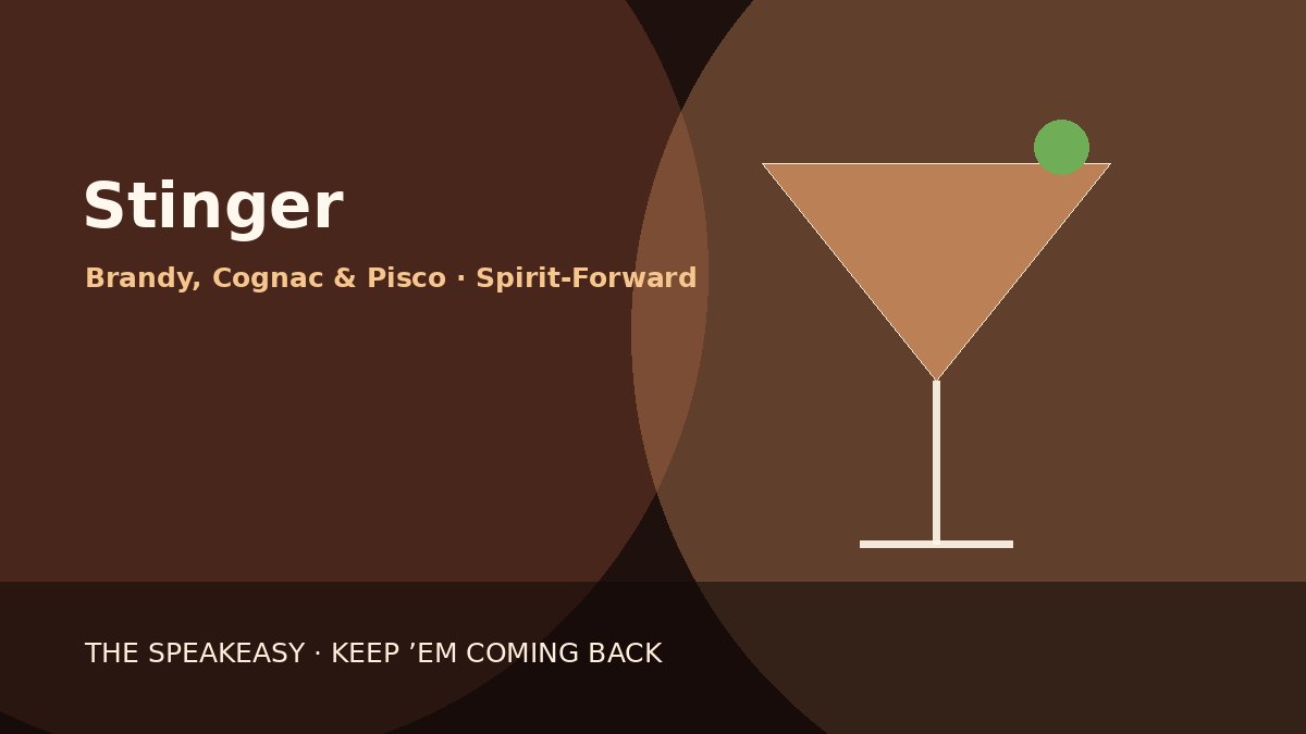 Illustration of Stinger served in coupe