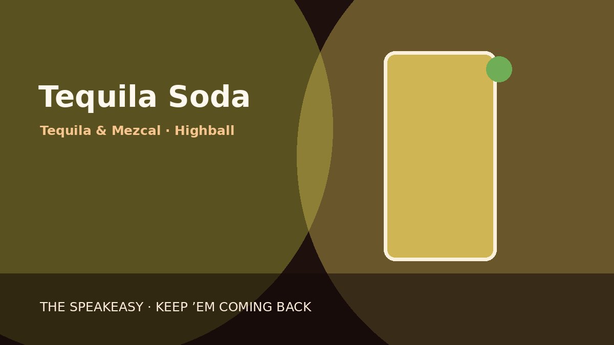 Illustration of Tequila Soda
