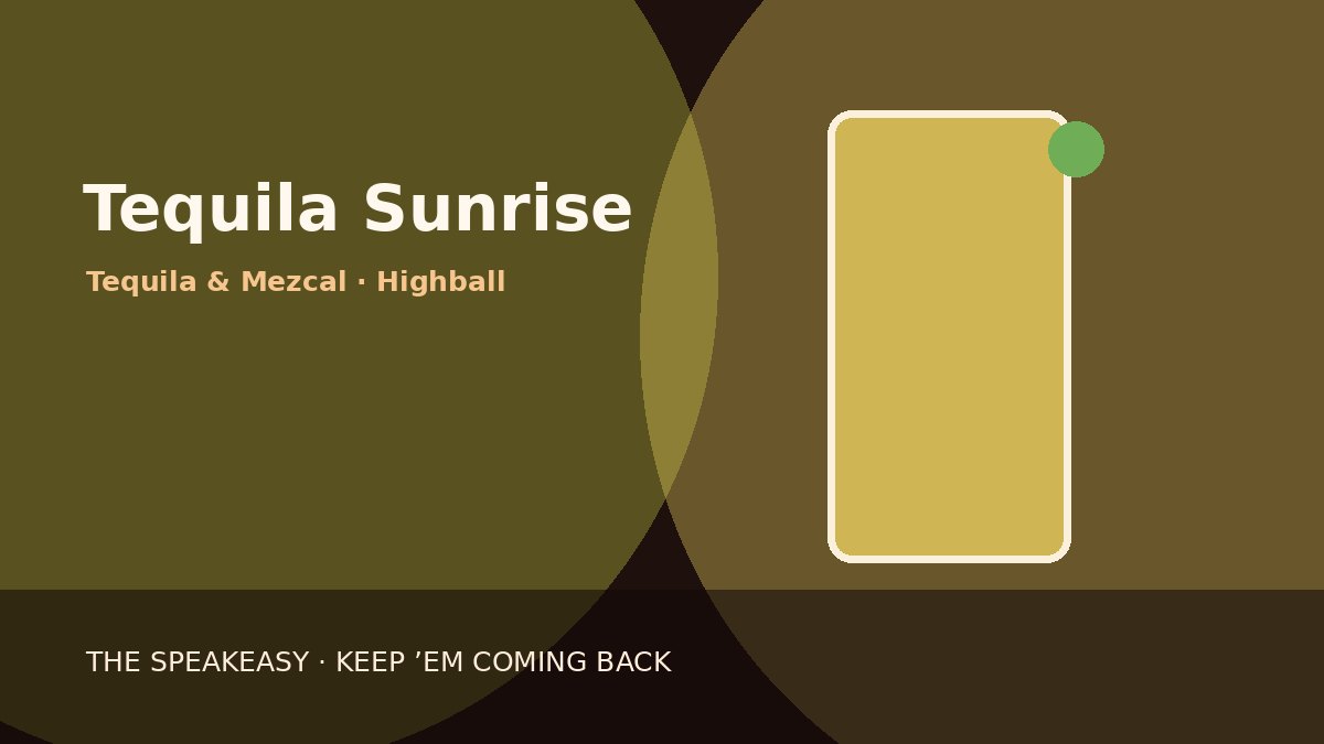 Illustration of Tequila Sunrise