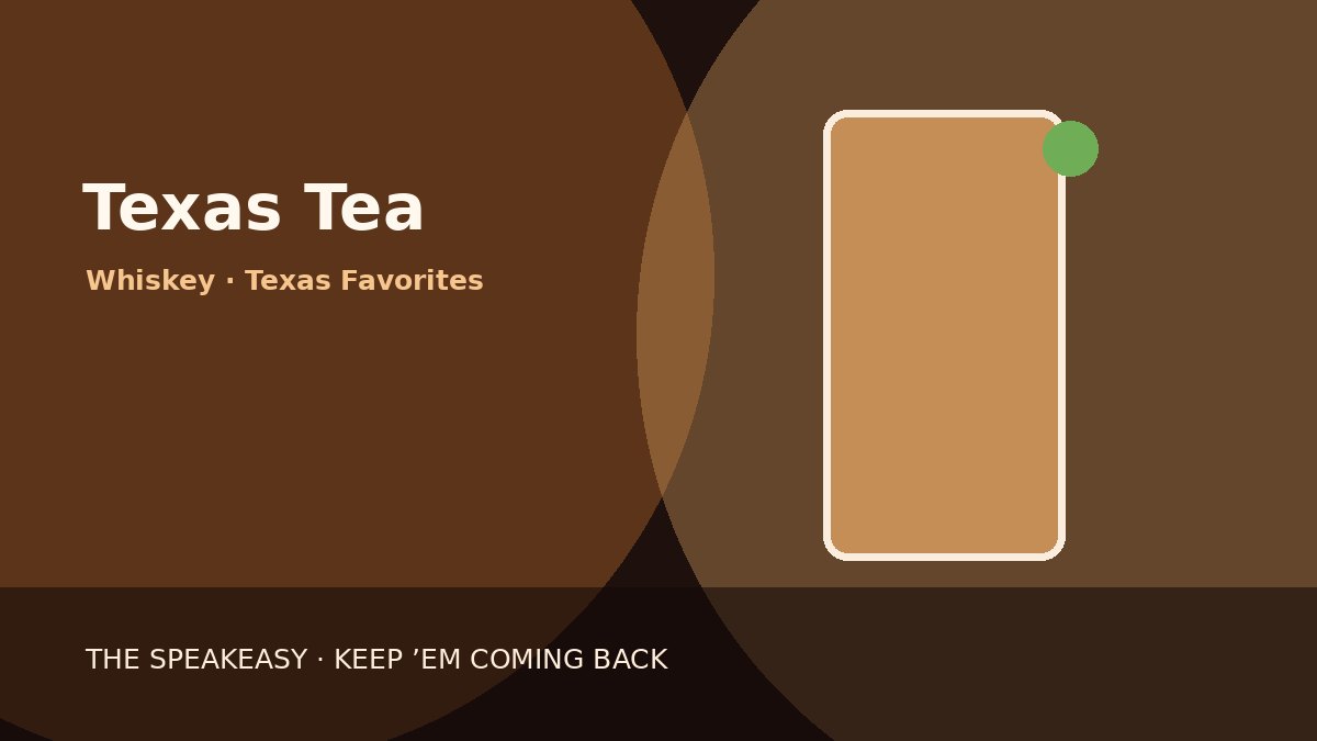 Illustration of Texas Tea served in collins glass
