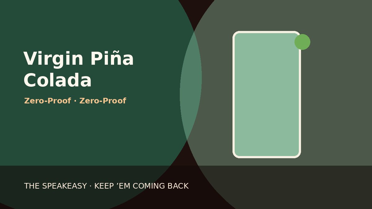 Illustration of Virgin Piña Colada