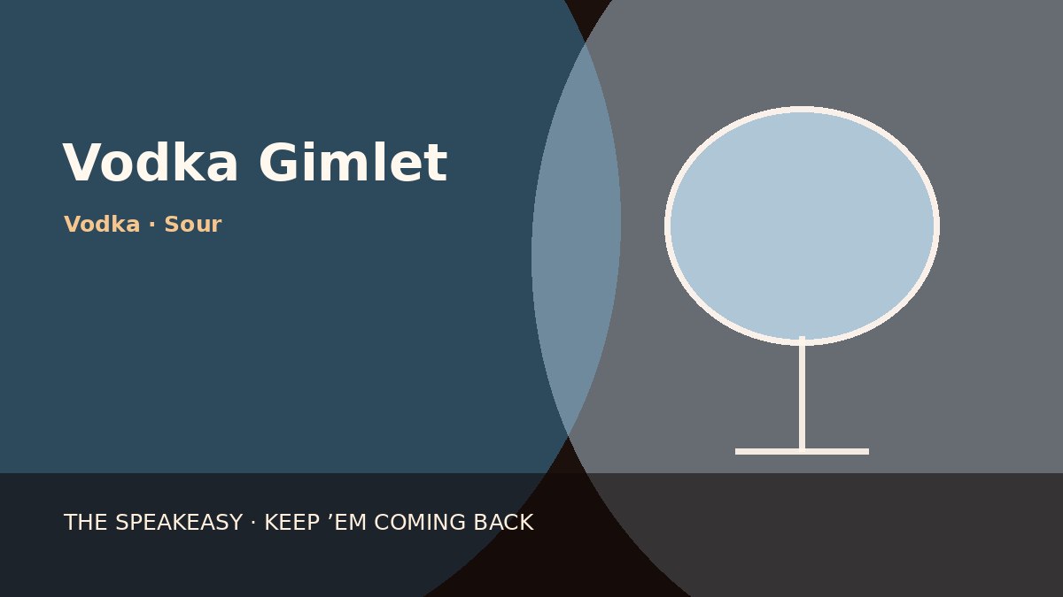 Illustration of Vodka Gimlet