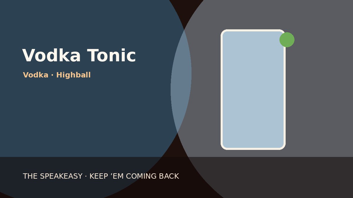 Illustration of Vodka Tonic