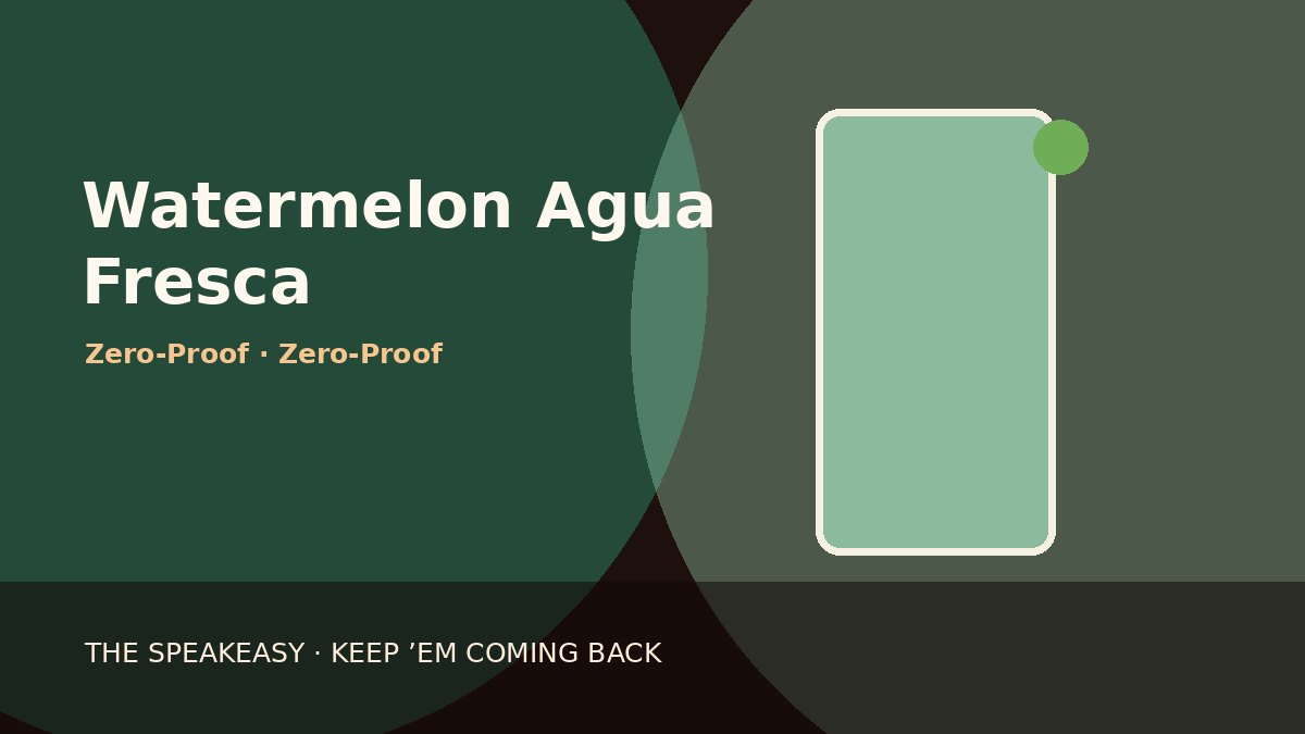 Illustration of Watermelon Agua Fresca
