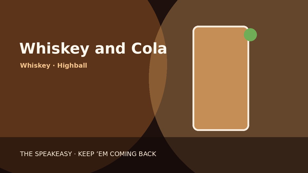 Illustration of Whiskey and Cola