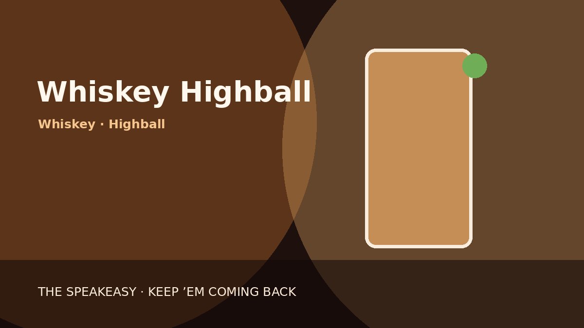 Illustration of Whiskey Highball