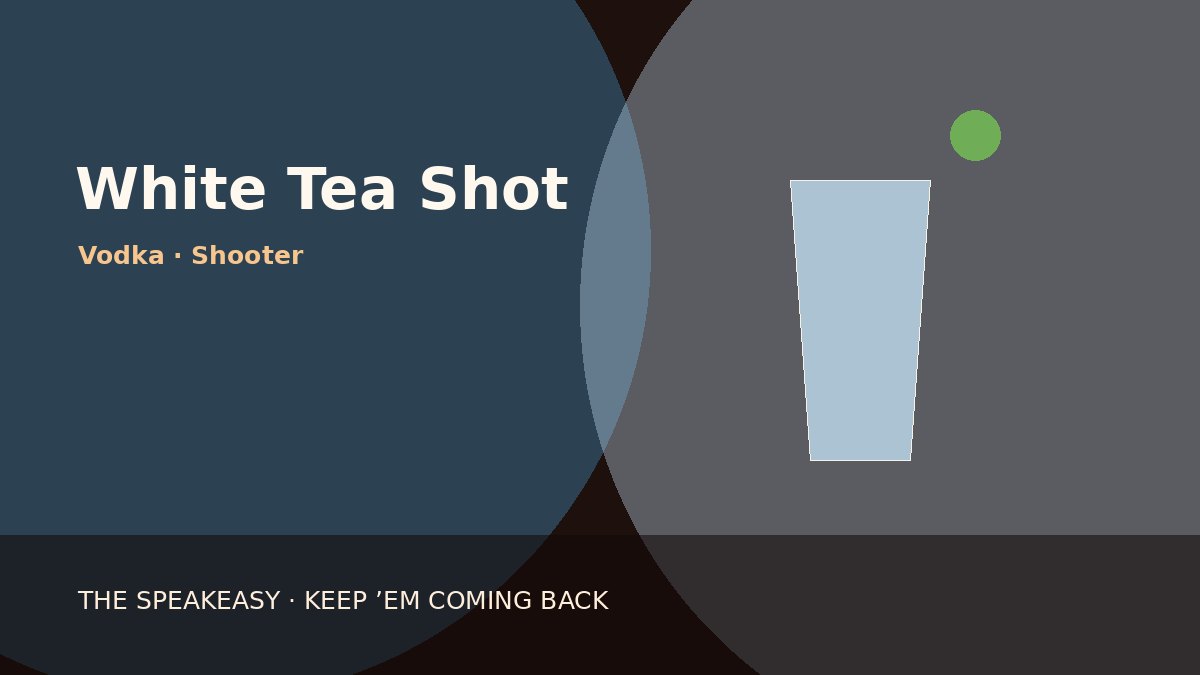 Illustration of White Tea Shot