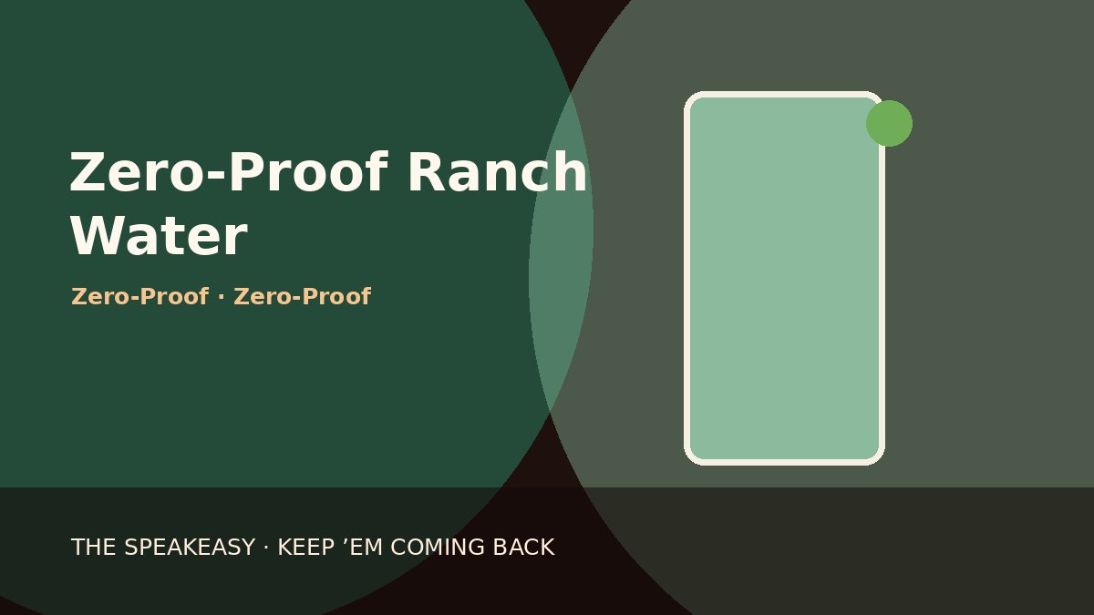 Illustration of Zero-Proof Ranch Water
